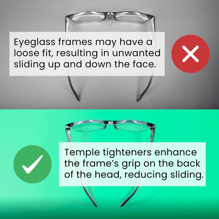 Optigear Eyeglass Temple Tighteners | 10 Pieces (5 Pairs) | Black - Image 4