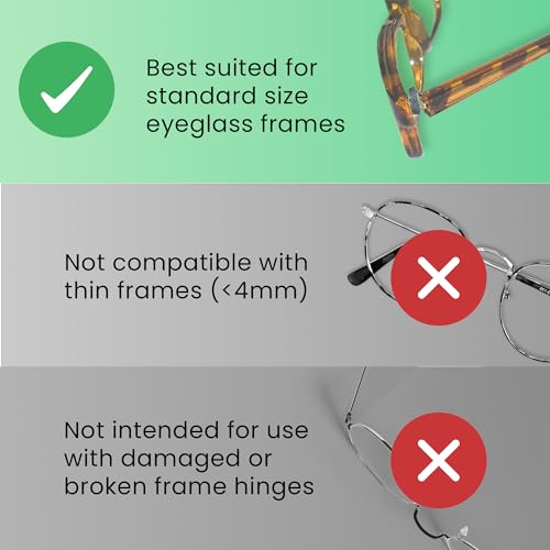 Optigear Eyeglass Temple Tighteners | 10 Pieces (5 Pairs) | Black - Image 2
