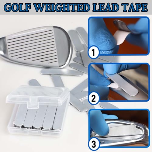 Golfupp Golf Weighted Lead Tape 30pcs Adhesive Lead Tape Add Swing Weight for Golf Club Iron Putter Tennis Racket Adjust Weight - Image 2