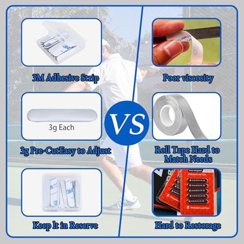 Golfupp Golf Weighted Lead Tape 30pcs Adhesive Lead Tape Add Swing Weight for Golf Club Iron Putter Tennis Racket Adjust Weight - Image 3