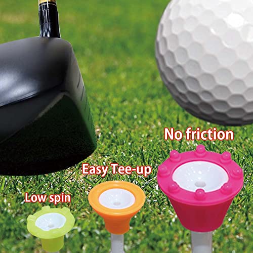 BIRDIE79 Premium Big Head Silicone Golf Tees 3-1/4 - Adjustable Height, Easy Tee Up, Durable Design with Golf Tee Hanger - 1 Pack (9) - Image 4