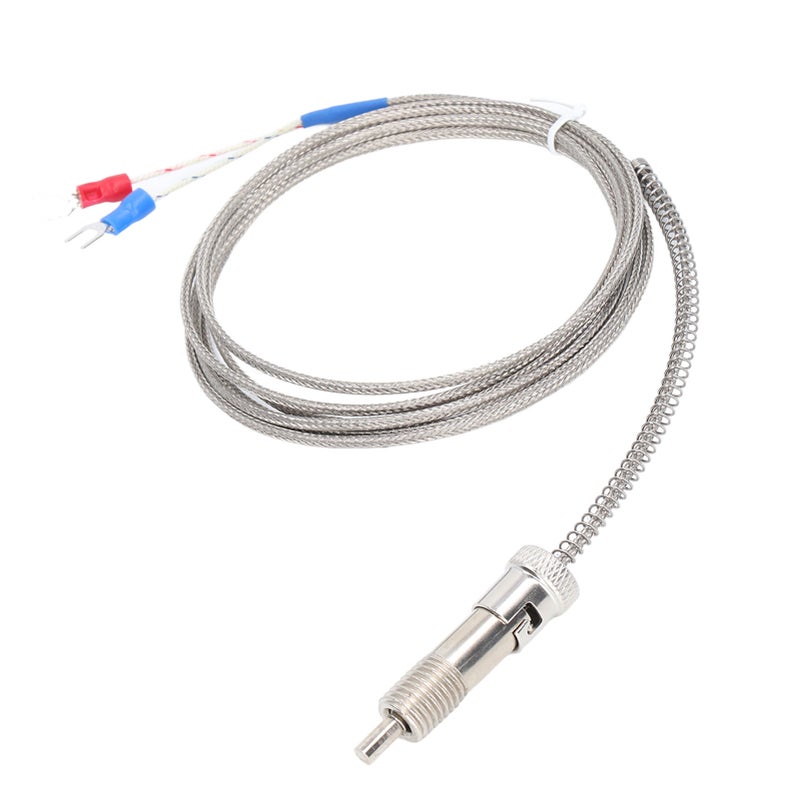 Thermocouple 0‑400℃ K Type Temperature Sensor Probe Compression Spring M12 Thread 2m / 6.56ft - Image 4