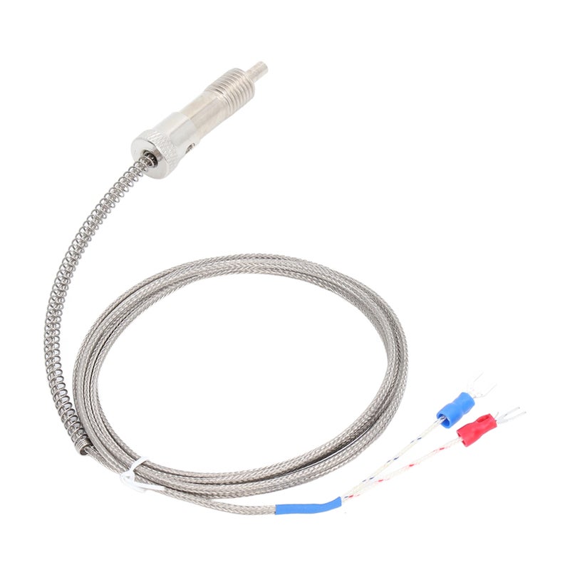 Thermocouple 0‑400℃ K Type Temperature Sensor Probe Compression Spring M12 Thread 2m / 6.56ft - Image 3