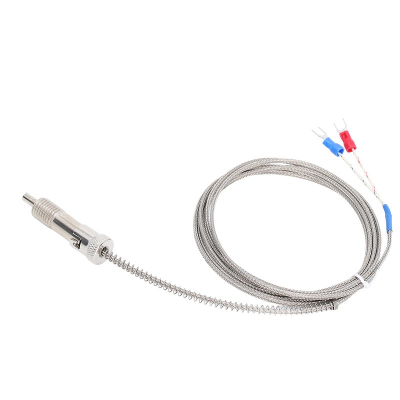 Thermocouple 0‑400℃ K Type Temperature Sensor Probe Compression Spring M12 Thread 2m / 6.56ft - Image 2
