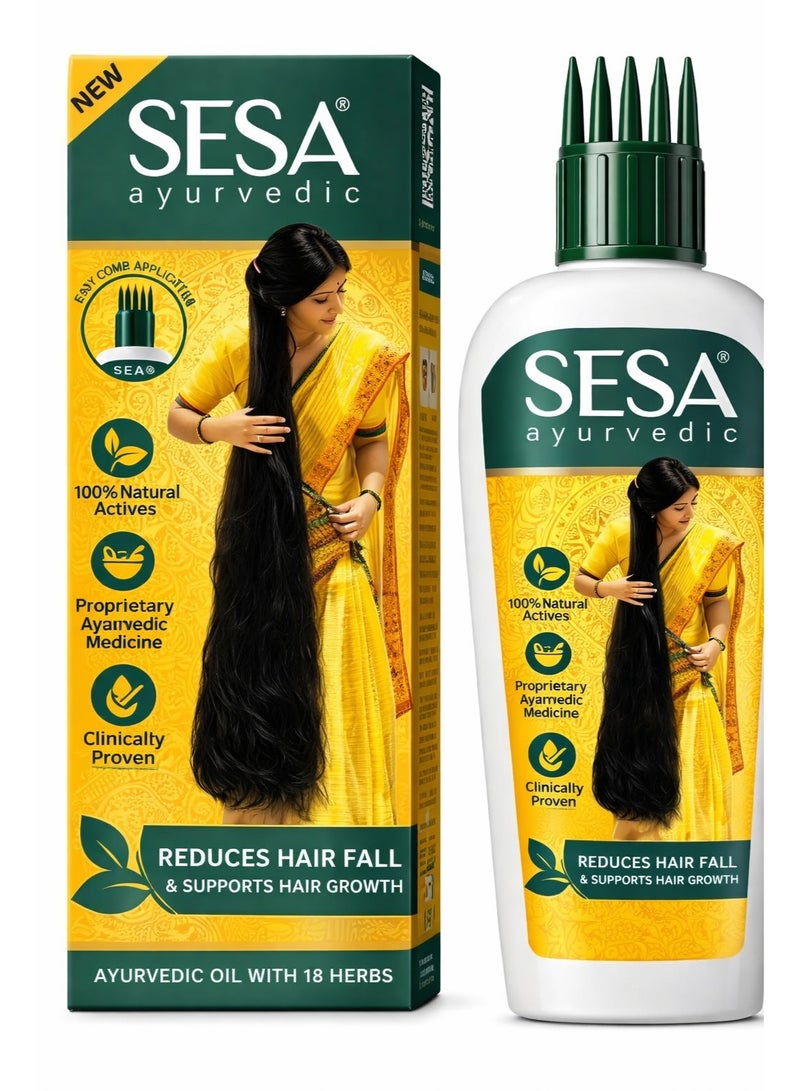 Sesa Ayurvedic Hair Oil – 5000 Year Old Formula for Hair Fall Control & Hair Growth – 180 ml - Image 1