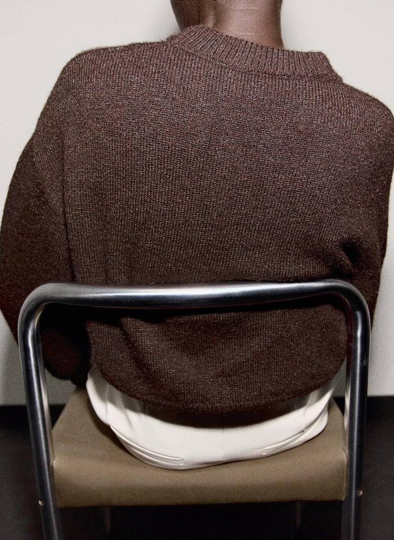 مانجو كنزة صوفية واسعة - Image 4