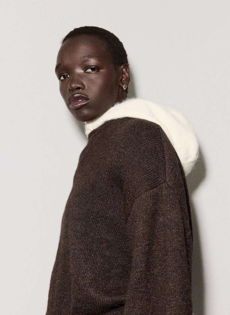 مانجو كنزة صوفية واسعة - Image 3