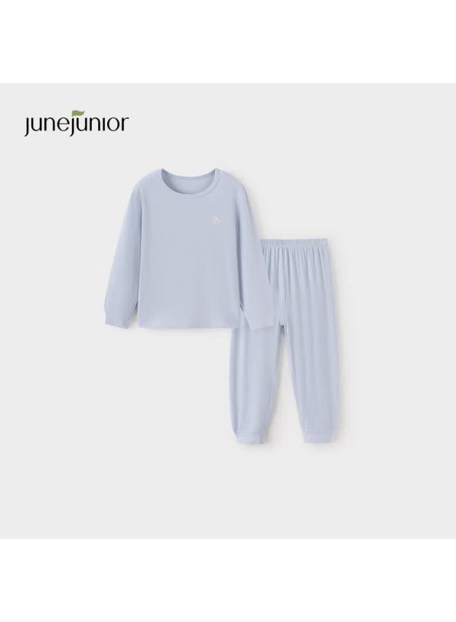 Junejunior Children's Thermal Underwear Set Autumn Winter High Elasticity Boys Girls Long Johns Pajamas Base Layer - Image 1