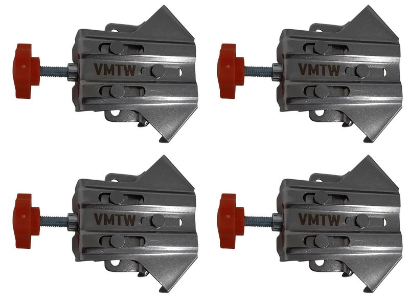 VIKING MOUNTAIN TOOL WORKS VMTW Stainless Steel 90 degree Right Angle Corner clamp Positioning squares Cabinet makers starter 4 pack - Image 2