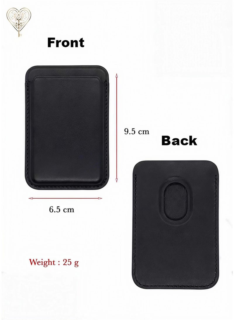 كيامور محفظة ماج سيف متوافقة مع آيفون 16 وآيفون 15 برو ماكس  حامل بطاقات ائتمان مغناطيسي آمن  جلد نباتي  محفظة بطاقات مغناطيسية متوافقة مع أجهزة آبل آيفون 16، 15، 14، 13، 12  تأتي مع علبة هدية - Image 5