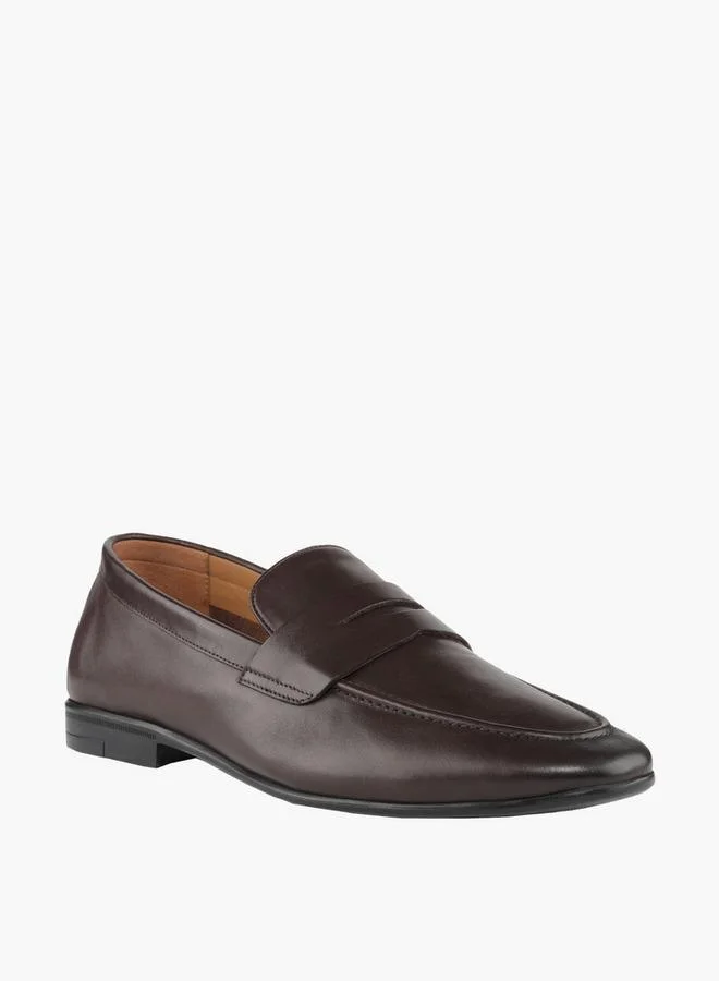 دوتشيني Men Slip-On Leather Loafers