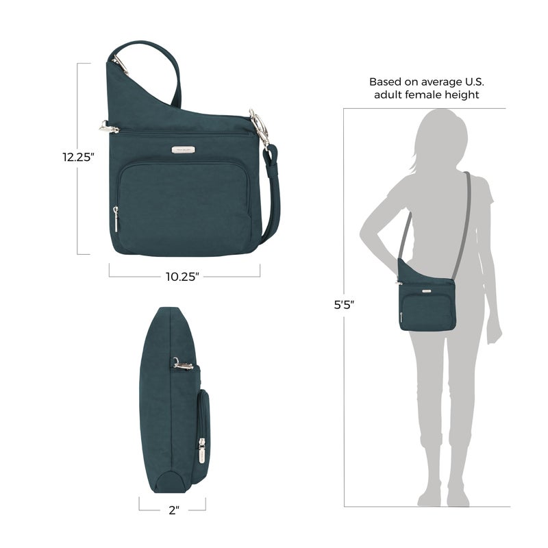 Travelon Anti-Theft Essentials North/South Crossbody Bag - Image 4