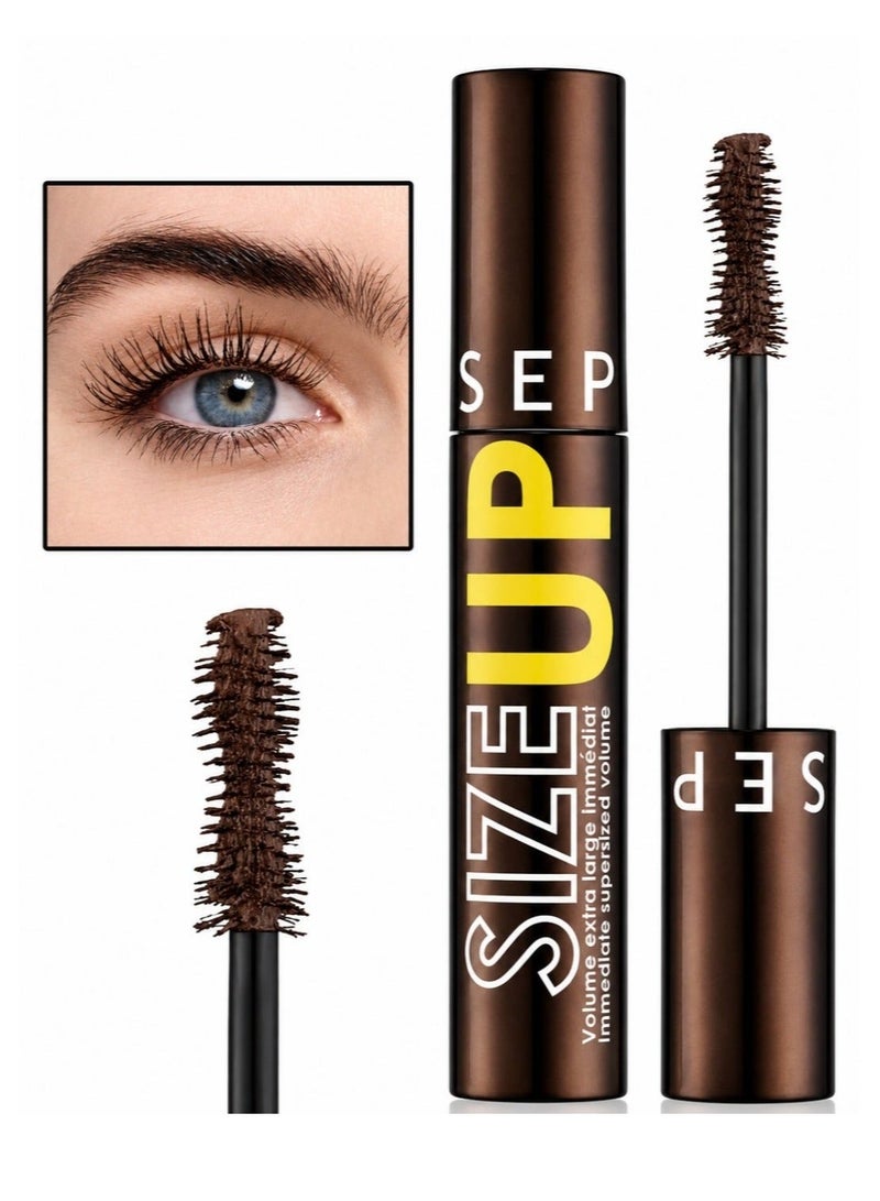 مجموعة سيفورا ماسكارا سايز أب من سيفورا - مكثفة بحجم 12.5 مل [ Brown ] - Image 1