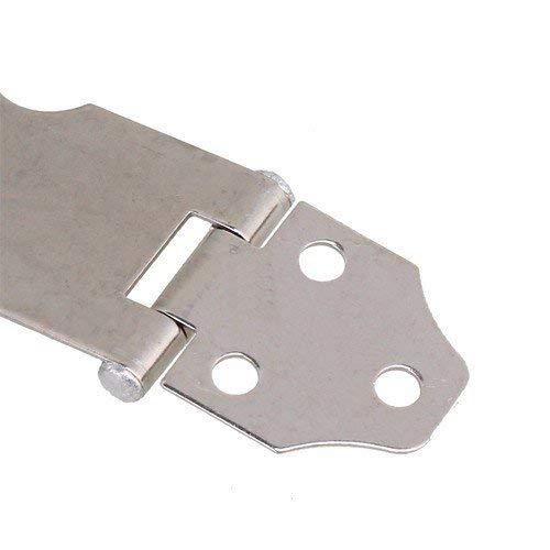 Wideskall 4"" inch Zinc Plated Swivel Safety Hasp and Staple with Screws (Pack of 10) - Image 3