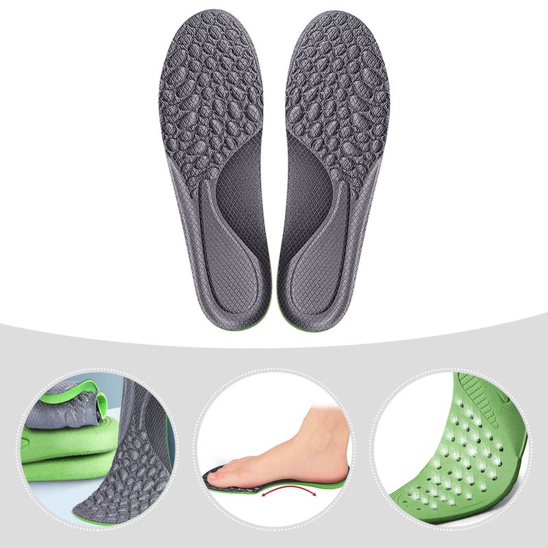 1 Pair of Shocks Absorption Shoe Pads Portable Foot Insoles Breathable Sports Insoles - Image 1