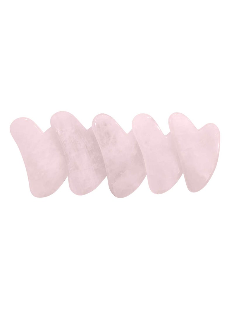 Shubhanjali Shubhanjali Rose Quartz Crystal Gua Sha Stone Rose Quartz Face Stone Gua Sha Face Massage Tool For Fine Lines Glowing Skin and Valentines Gift Love Pink  - Image 5
