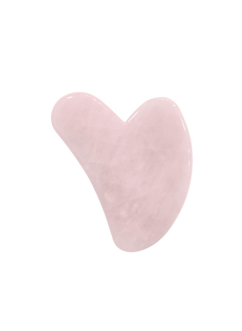 Shubhanjali Shubhanjali Rose Quartz Crystal Gua Sha Stone Rose Quartz Face Stone Gua Sha Face Massage Tool For Fine Lines Glowing Skin and Valentines Gift Love Pink  - Image 1