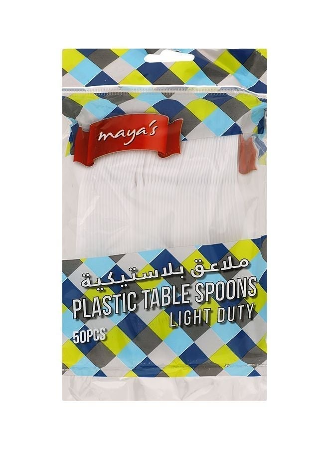 Plastic Tablespoon, 50'S