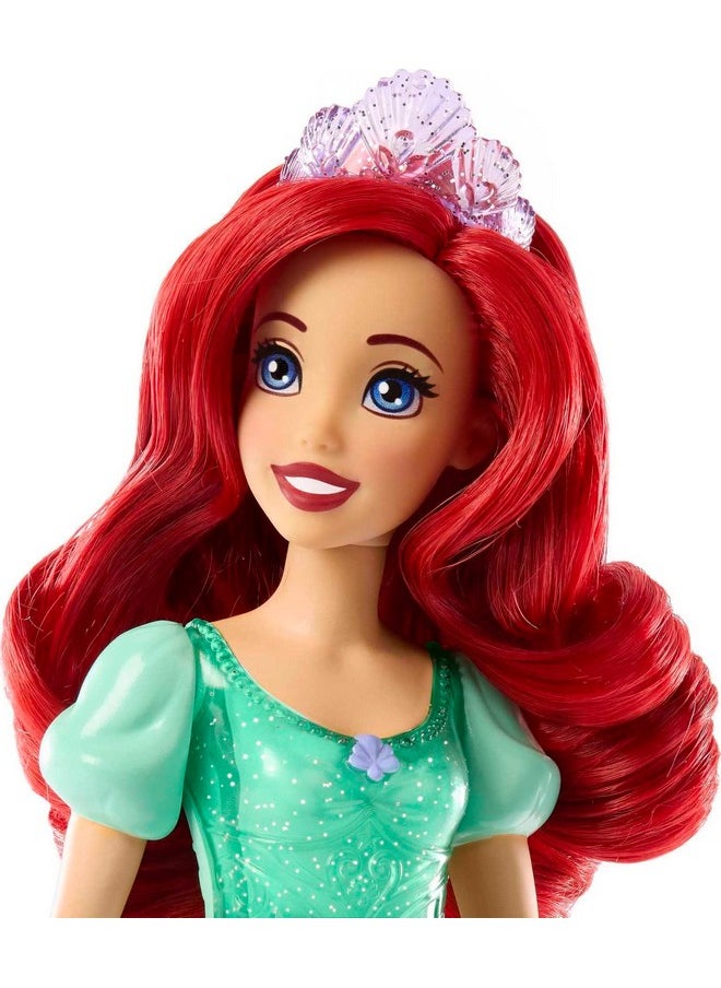 Mattel Games Mattel Disney Princess Toys, Ariel Fashion Doll, Sparkling Look with Red Hair, Blue Eyes & Tiara Accessory, Inspired by The Little Mermaid Movie  - Image 2