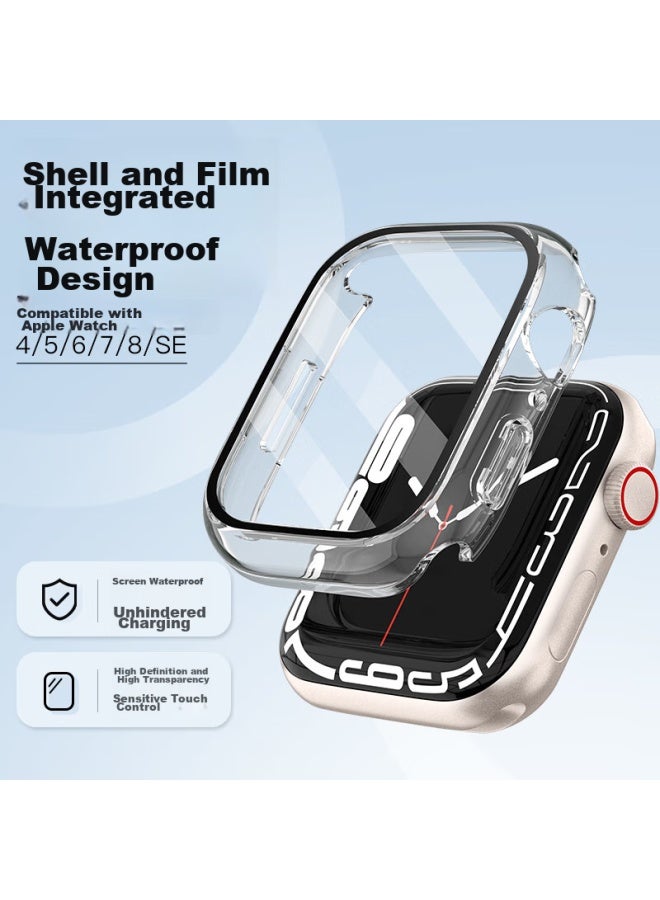Bho Compatible Apple Watch Protective Case, Full Coverage Tempered Glass Screen Protector For Apple Watch S10/s9, Integrated Case And Screen For Iwatch S8/7/6/se, Touch-sensitive Watch Case - Image 2