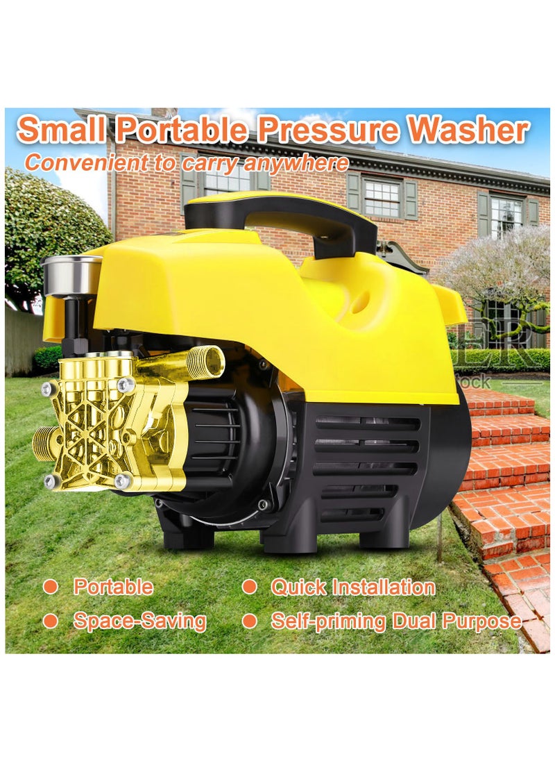 ZLH HITY Electric Pressure Washer 2900 PSI Max 3.1 GPM 3100W Compact Portable Power Washer with 66 FT Hose Adjustable Nozzles and Foam Cannon, Small Car Pressure Washer for Home/Patio/Driveway/Yellow  - Image 5