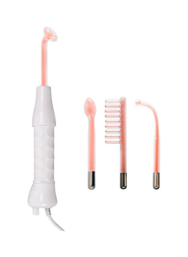 Captaintech 4 In1 High Frequency Facial Spa Machine With LED Light Electrode Glass Tube Red 29.5 x 5.9 x 19.2cm - Image 1