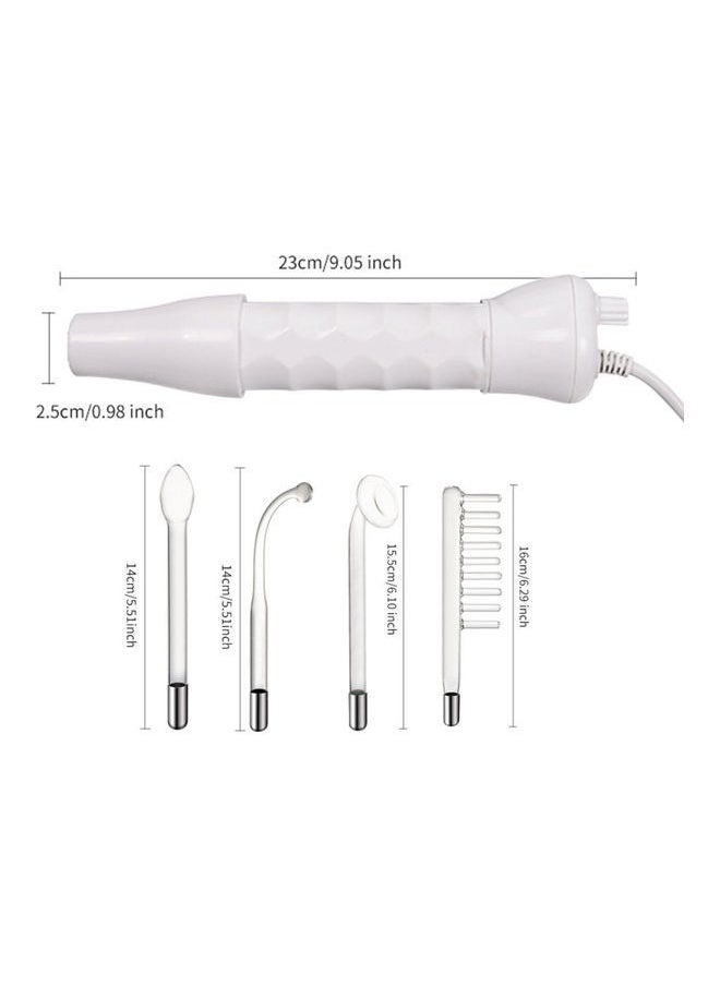 Captaintech 4 In1 High Frequency Facial Spa Machine With LED Light Electrode Glass Tube Red 29.5 x 5.9 x 19.2cm - Image 3