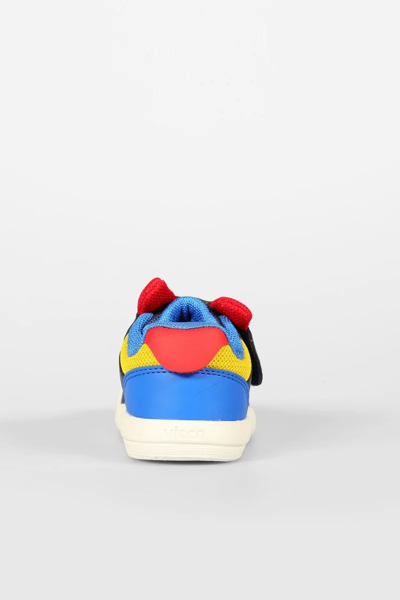 VICCO Loca Printed Baby Boy Navy Blue Casual Shoes