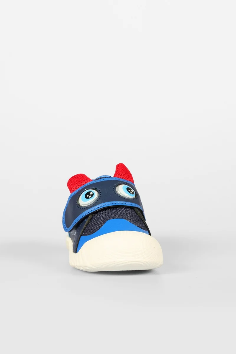 VICCO Loca Printed Baby Boy Navy Blue Casual Shoes