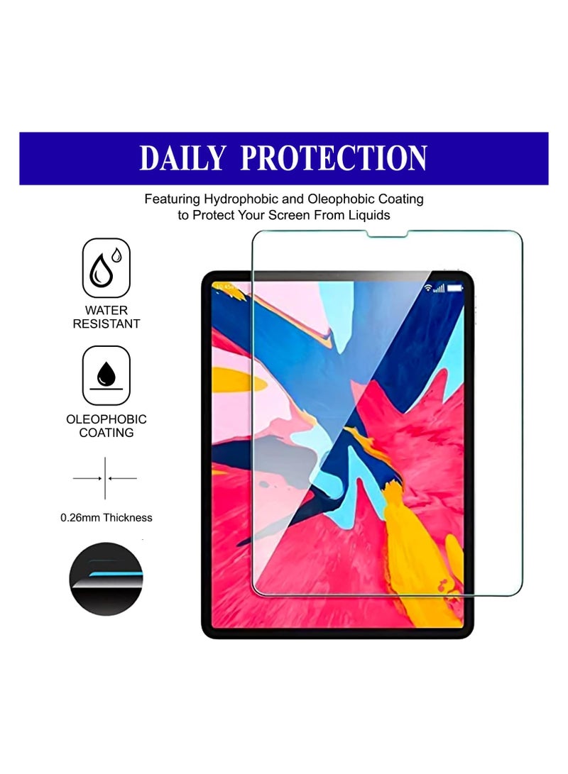 واقي شاشة من الزجاج المقوى شفاف للغاية سهل التركيب مقاوم للخدش بدرجة صلابة 9H لجهاز iPad Pro مقاس 12.9 بوصة (2022/2021/2020/2018)  - Image 5