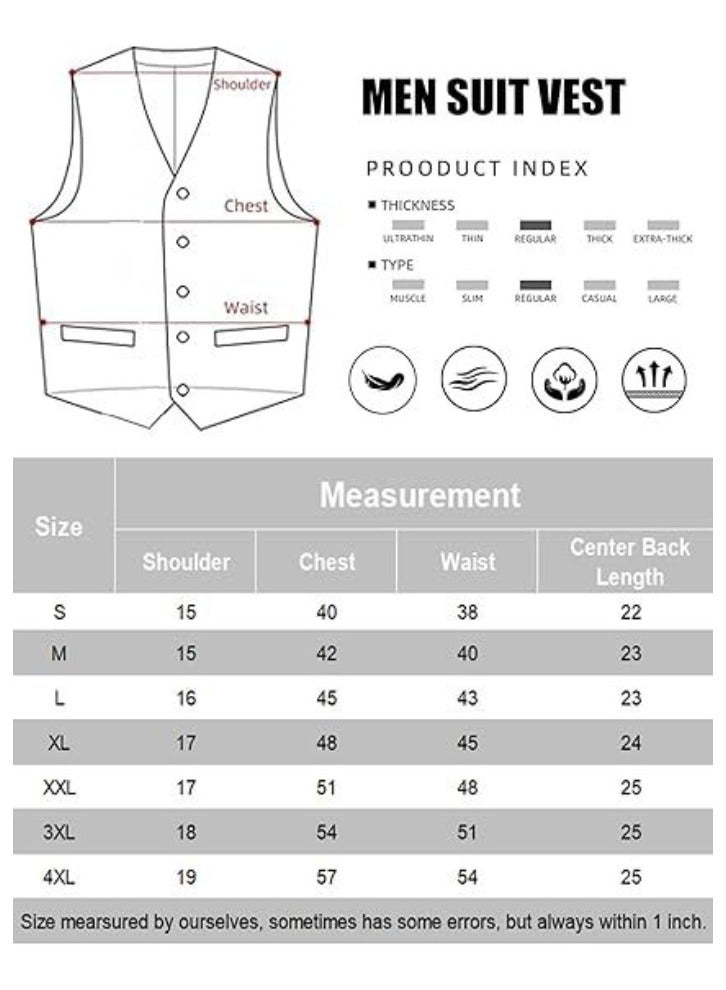 KUYING New Men's British Fashion Slim Fit Suit Vest  - Image 2
