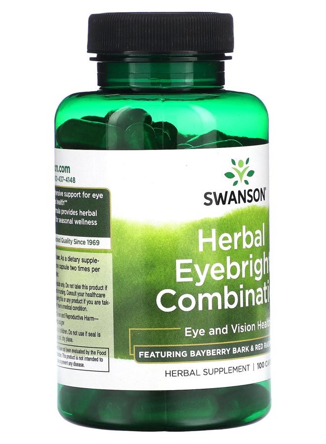 SWANSON Herbal Eyebright Combination 100 Capsules - Image 2