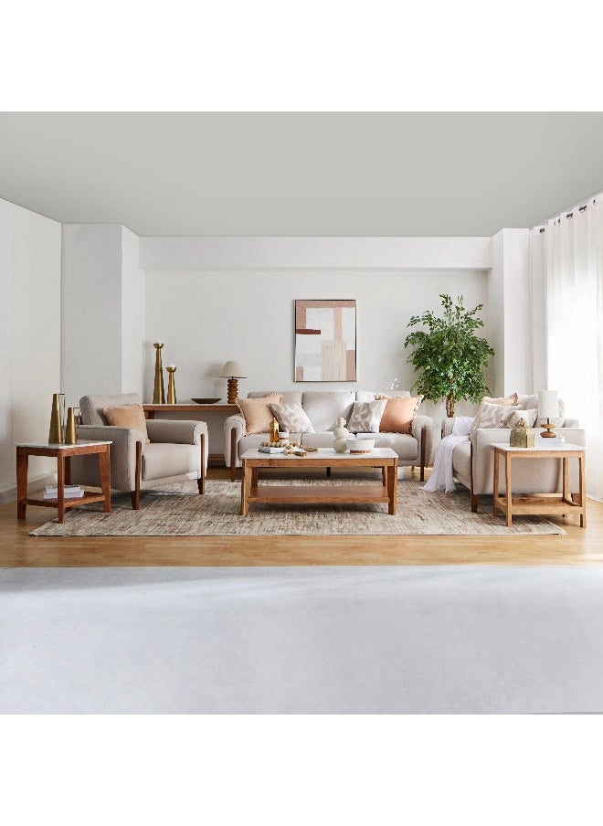 Home Box Midtown Marble Top Long End Table With Shelf  - Image 5