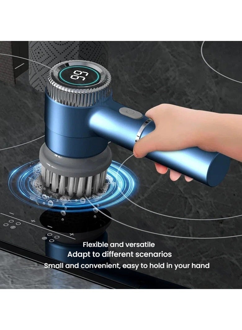 Electric Spin Scrubber 3 Adjustable Speeds USB Rechargeable Power Cleaning Brush for Bathroom Kitchen Tile Floor - Image 3