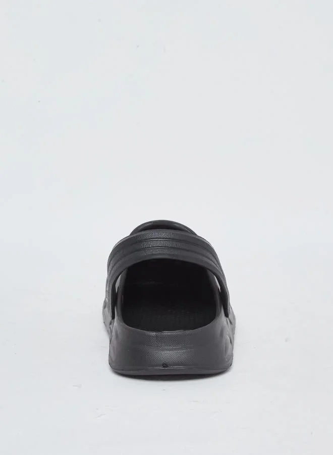 Take Two Vamp Perforated Solid Heel Strap Clogs