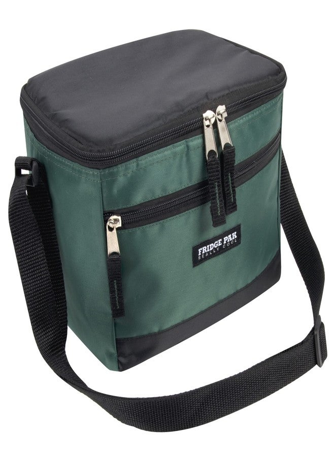 Fridge Pak 6 Can Cooler Bags Insulated Soft Cooler Lunch Bag for Men, Waterproof Leak Proof Cooler Bags Insulated (Black on Green) - Image 5