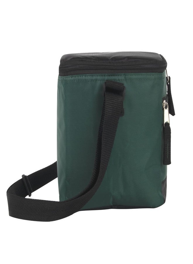 Fridge Pak 6 Can Cooler Bags Insulated Soft Cooler Lunch Bag for Men, Waterproof Leak Proof Cooler Bags Insulated (Black on Green) - Image 4