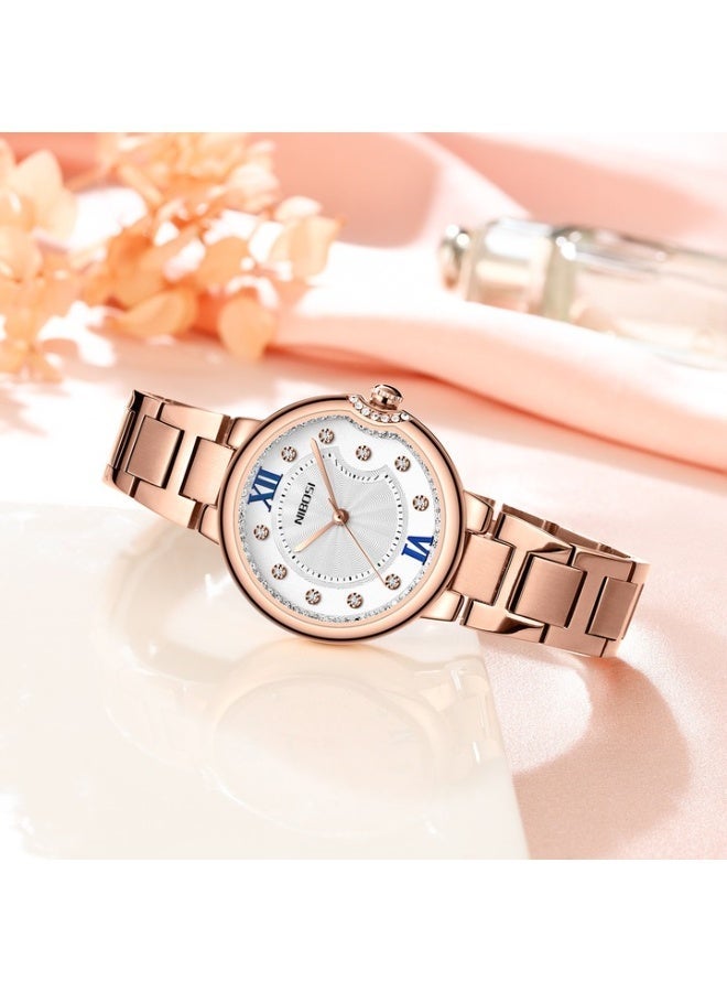 NIBOSI Stainless Steel Band Water Resistant Quartz Movement Watch - Image 3