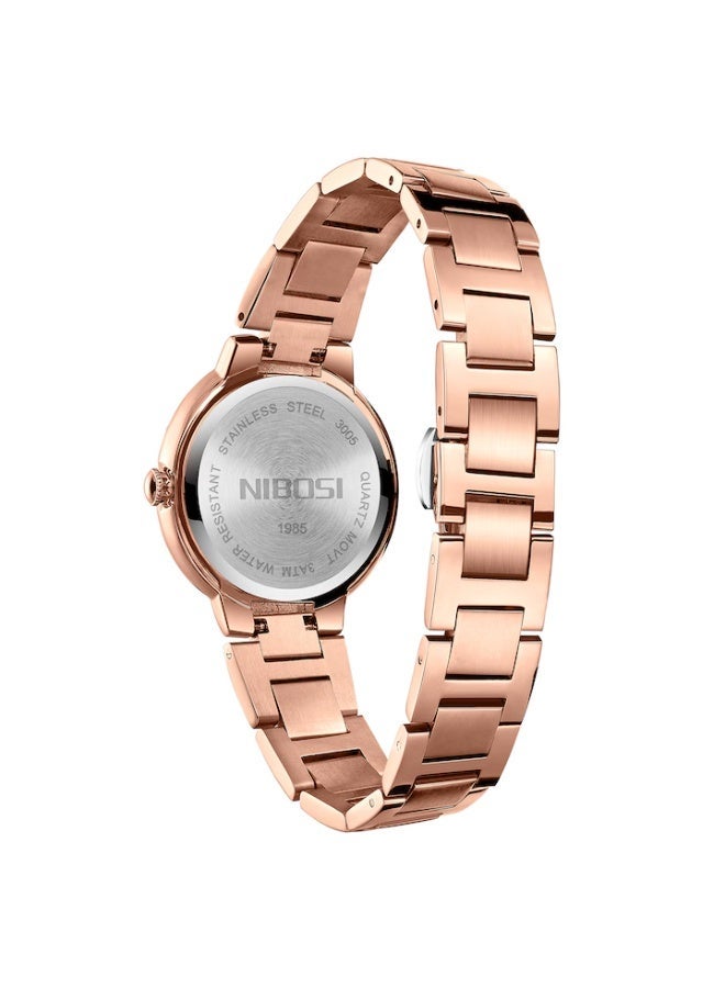 NIBOSI Stainless Steel Band Water Resistant Quartz Movement Watch - Image 4