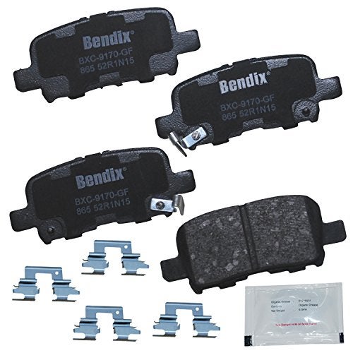 Bendix Priority1 CFC865 Ceramic Rear Brake Pads for Acura MDX 2006-2001, Honda Odyssey 2004-2002, Pilot 2008-2003 - Image 1