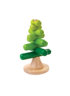 Stacking Toys Tree Set - Chemical-Free Toddler Toys Featuring 9 Wooden Pieces