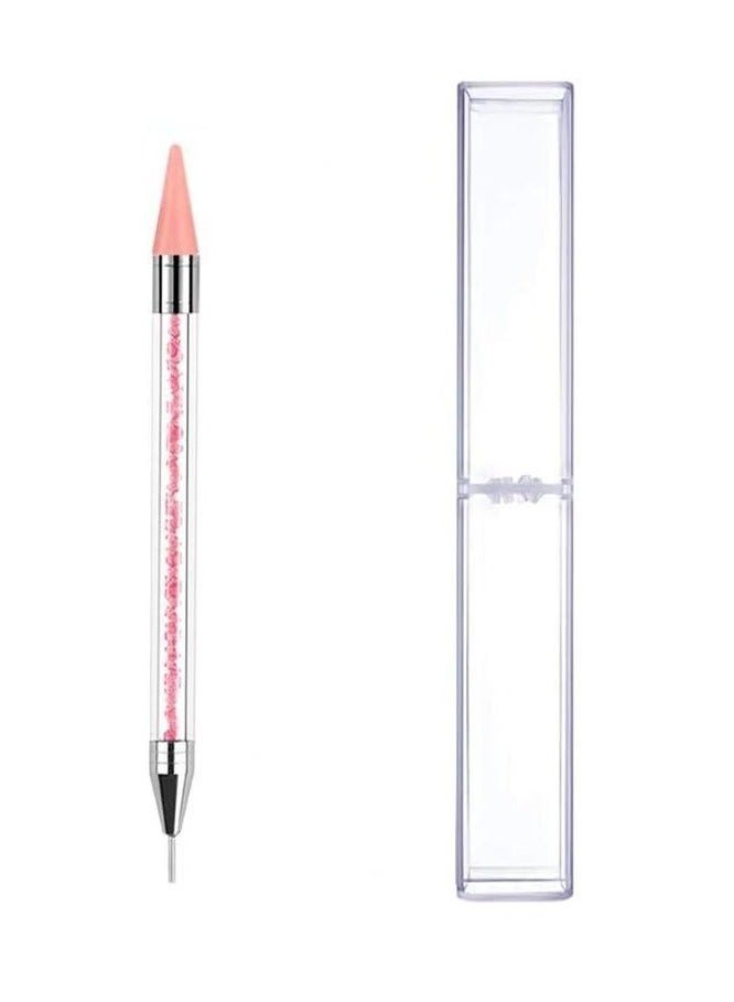 Dual-ended Wax Pen for Nail Art: Precise Pick-up of Rhinestones and Crystals | Professional DIY Tool - Image 1