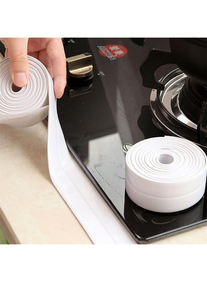 Altheqa 3.2m Sealing Strip Bathroom Shower Sink Bath Tape Caulk Strip Self Adhesive Waterproof Wall Sticker for Bathroom Kitchen - Image 3