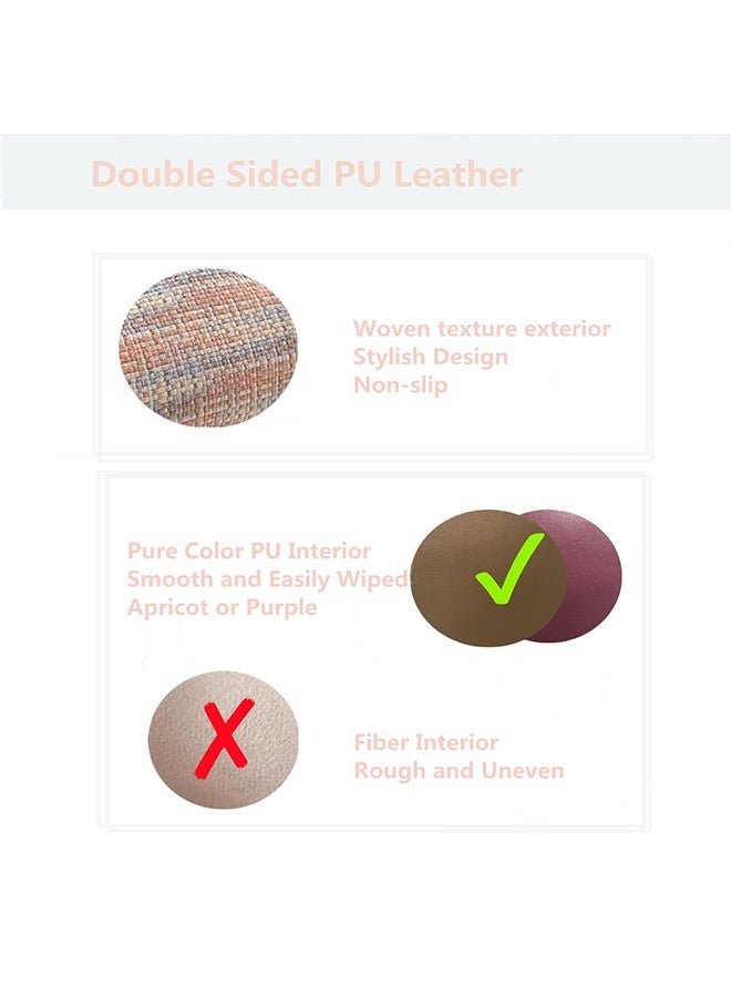 Rectangular Weave Texture PU Leather Tissue Box Cover, Multipurpose Decorative Napkin Paper Towel Holder for Living Room, Bathroom, Office, Car, Hotel & Outdoor - Image 5