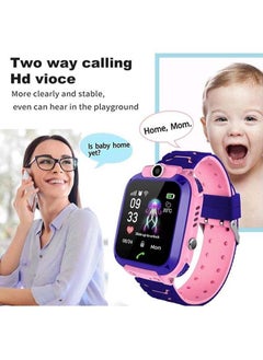 Q12 Kids Smart Watch Phone with LBS Tracking and SIM Card Support pink