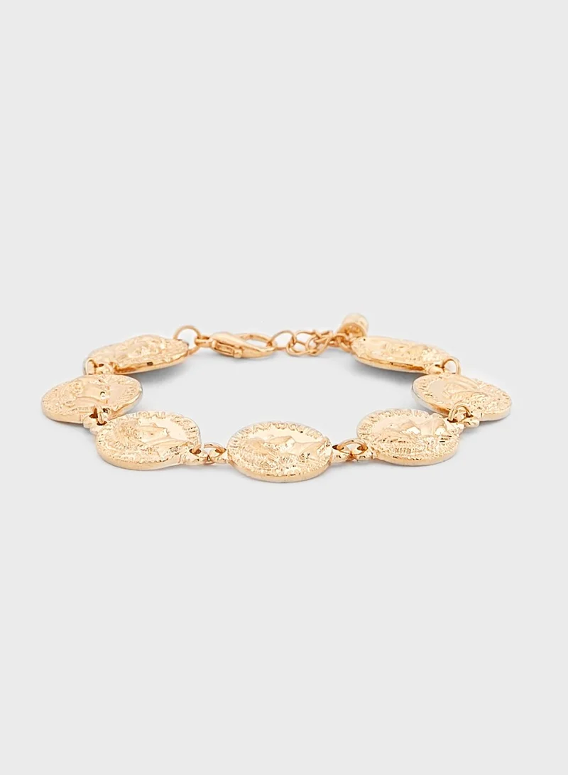 ELLA 3 Pack Vintage Coin Bracelet Set