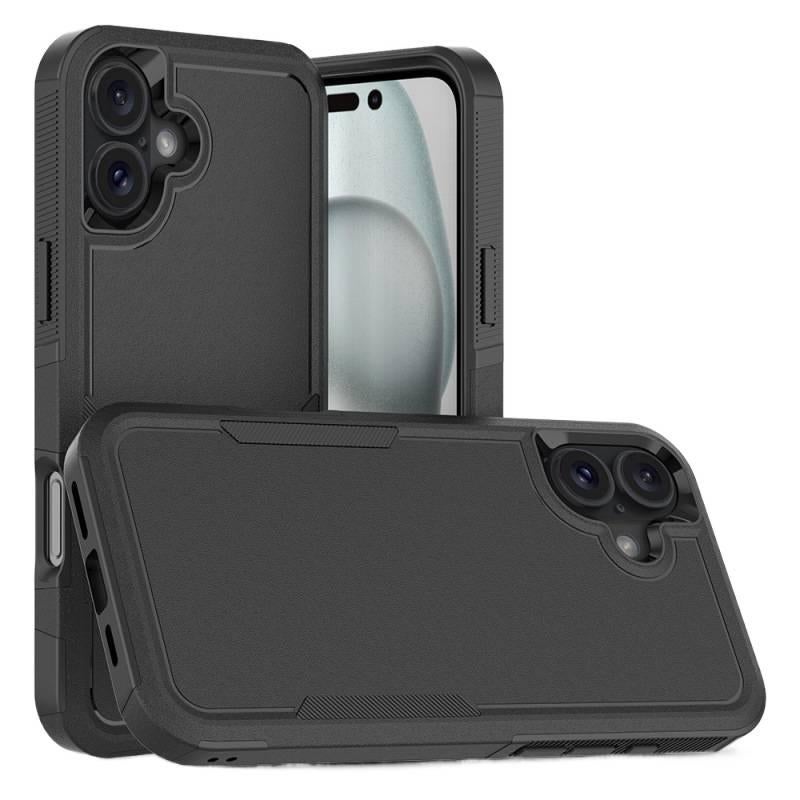 MS TPU+PC Double-Layer Case for iPhone 17 / 17 Air / 17 Pro / 17 Pro Max with Shockproof and Drop Protection plus Shockproof plus Double-Layer Design plus Scratch Resistant in Black - Image 1