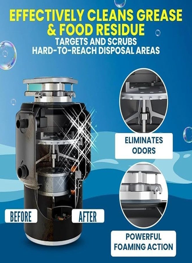 DIGITAL GUARDEER Lemon Blast Yellow Bubble Tablets | Foaming Drain Cleaning Tablets for Sink, Pipes & Disposal Helps Remove Residue, Reduce Odor & Maintain Flow | Citrus Fresh Formula (24) - Image 5