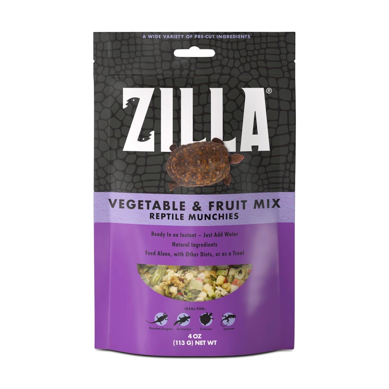 Zilla Reptile Munchies Vegetable and Fruit Mix 4 oz. - Image 1