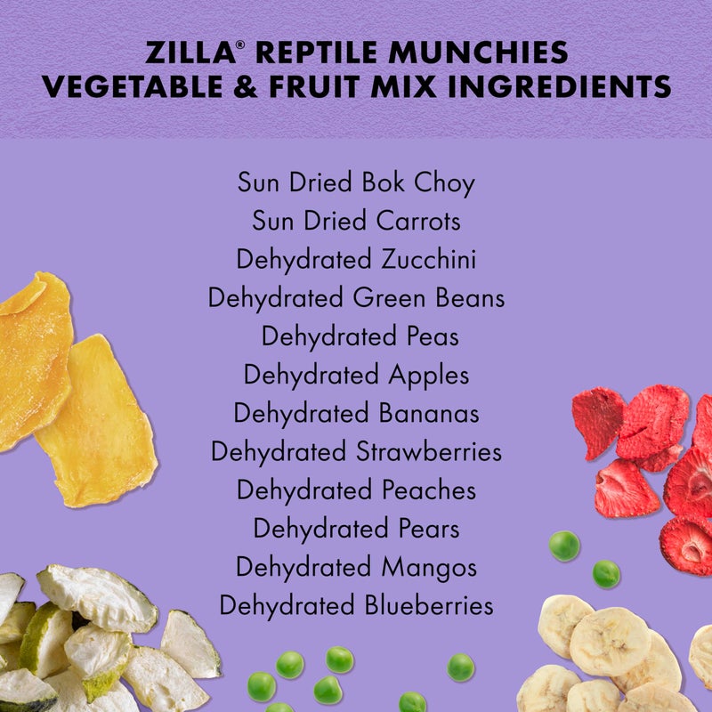 Zilla Reptile Munchies Vegetable and Fruit Mix 4 oz. - Image 5
